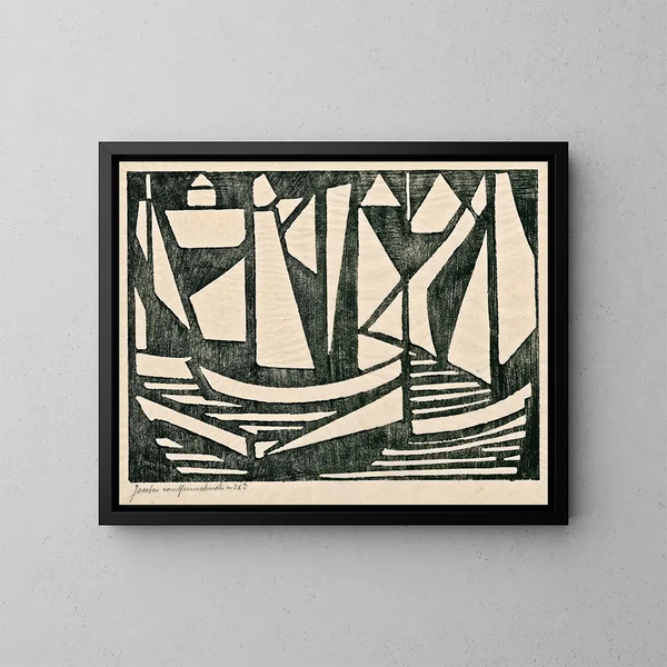Composición n° 6 - Jacoba van Heemskerck — cuadro enmarcado en la pared