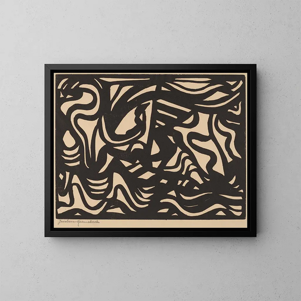 Composición n° 86 - Jacoba van Heemskerck — cuadro enmarcado en la pared