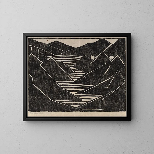 Fiordo - Jacoba van Heemskerck — cuadro enmarcado en la pared