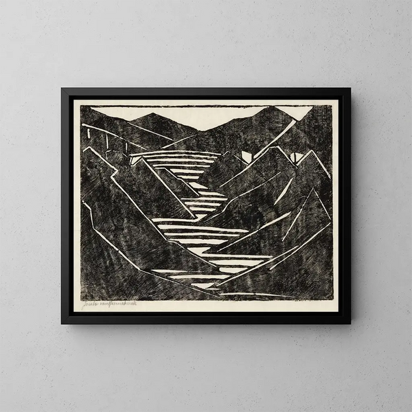 Paisaje - Jacoba van Heemskerck — cuadro enmarcado en la pared