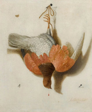 Jacobus Biltius - A Trompe Lil With A Willow Ptarmigan Hanging From A Nail.webp