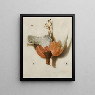 Jacobus Biltius - A Trompe Lil With A Willow Ptarmigan Hanging From A Nail.webp