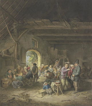 Jacobus Buys - Revelling Peasants in a Barn.webp