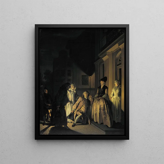 Jacobus Buys - Scene from the Play Lubbert Lubbertse of de geadelde boer by M van Breda.webp