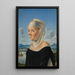 Portrait of a woman, perhaps a nun from San Secondo - Jacometto Veneziano — framed artwork on a wall