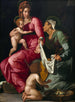 The Virgin and Child with Saint Elizabeth and Saint John the Baptist - Jacopino del Conte — artwork view