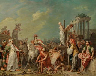 Jacopo Amigoni - Clorinda Rescuing Olindo and Sophronia.webp