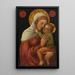 Virgen con el Niño - Jacopo Bellini — cuadro enmarcado en la pared