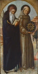 San Antonio Abad y San Bernardino de Siena - Jacopo Bellini — vista de la obra
