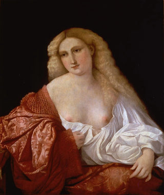 Jacopo Palma Il Vecchio - Portrait of a Woman know as Portrait of a Courtsesan.webp