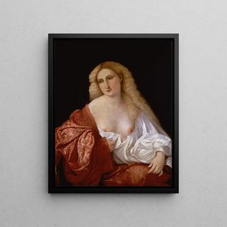 Jacopo Palma Il Vecchio - Portrait of a Woman know as Portrait of a Courtsesan.webp