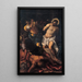 Coronación de espinas - Jacopo Tintoretto — cuadro enmarcado en la pared