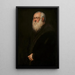 Hombre con barba blanca - Jacopo Tintoretto — cuadro enmarcado en la pared