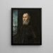 Portrait of a Venetian admiral - Jacopo Tintoretto — framed artwork on a wall