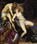 Tarquin y Lucrecia - Jacopo Tintoretto — vista de la obra