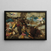 La Conversión de San Pablo - Jacopo Tintoretto — cuadro enmarcado en la pared