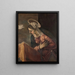 Virgen de la Anunciación a la Virgen - Jacopo Tintoretto — cuadro enmarcado en la pared