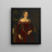 Retrato de una dama - Jacopo Zucchi — cuadro enmarcado en la pared