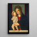 Virgen con Niño - Jacopo da Valenza — cuadro enmarcado en la pared