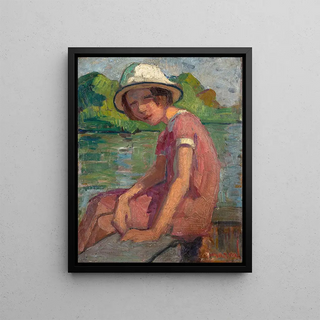 Jacqueline Marval - Jeune fille au bord de leau.webp