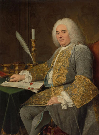 JacquesAndrJoseph Aved - Portrait of JeanGabriel du Theil at the Signing of the Treaty of Vienna.webp