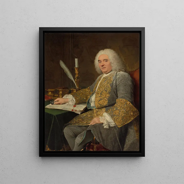 JacquesAndrJoseph Aved - Portrait of JeanGabriel du Theil at the Signing of the Treaty of Vienna.webp