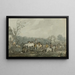 The Horse Fair - Jacques-François-Joseph Swebach — framed artwork on a wall