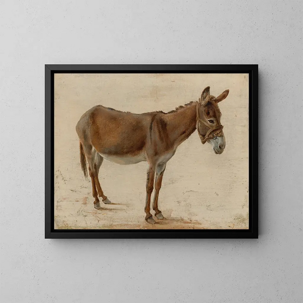 Un burro - Jacques-Laurent Agasse — cuadro enmarcado en la pared