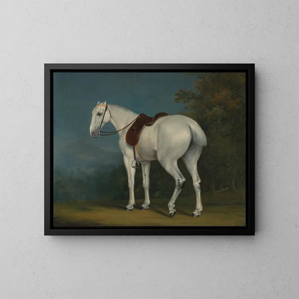 Una yegua gris de dama - Jacques-Laurent Agasse — cuadro enmarcado en la pared