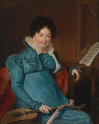 JacquesLaurent Agasse - Portrait Of mrs Edward Scheener.webp