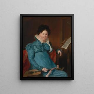 JacquesLaurent Agasse - Portrait Of mrs Edward Scheener.webp