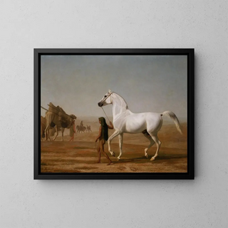JacquesLaurent Agasse - The Wellesley Grey Arabian Led through the Desert.webp