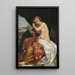 Veneciana en su tocador - Jacques-Louis-Jules David — cuadro enmarcado en la pared