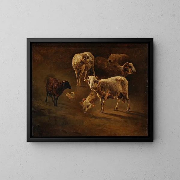 Bliers - Jacques-Raymond Brascassat — cuadro enmarcado en la pared