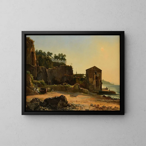 Bord de mer - Jacques-Raymond Brascassat — cuadro enmarcado en la pared
