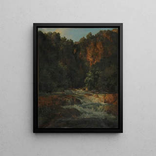 JacquesRaymond Brascassat - Cascade et rochers.webp