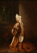 Joven romana en oración en una iglesia - Jacques-Raymond Brascassat — vista de la obra