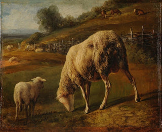 JacquesRaymond Brascassat - Moutons et brebis au pturage.webp