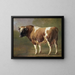 Estudio de un toro - Jacques-Raymond Brascassat — cuadro enmarcado en la pared