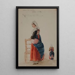 JacquesRaymond Brascassat - tude de costume de Calabraise.webp