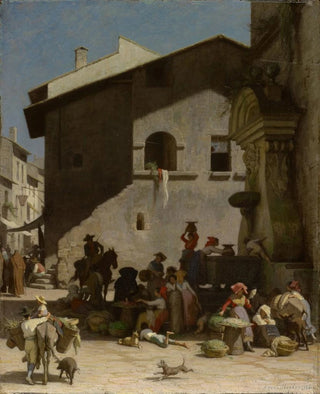 Jacques Alfred van Muyden - Roman Market Scene.webp