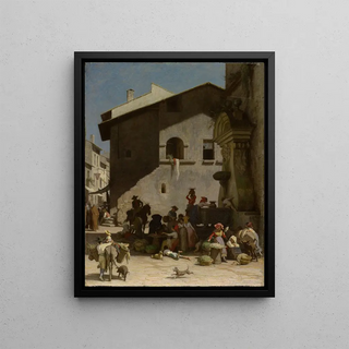 Jacques Alfred van Muyden - Roman Market Scene.webp