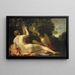 Angélique y Médor - Jacques Blanchard — cuadro enmarcado en la pared