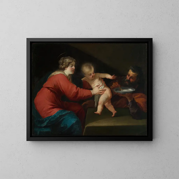 Santa Familia - Jacques Blanchard — cuadro enmarcado en la pared