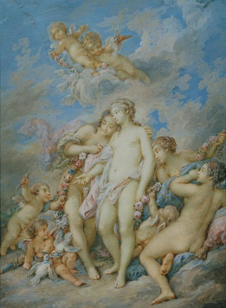 Jacques Charlier - Love offering the Apple to Venus after Boucher.webp