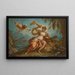 Diane et Cupidon - Jacques Dumont — framed artwork on a wall