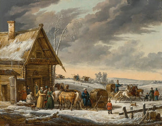 Jacques Franois Joseph SwebachDesfontaines - A Russian winter landscape.webp