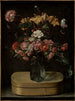 Bouquet of Flowers on a Cardboard Box - Jacques Linard — artwork view