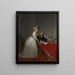 Antoine Laurent Lavoisier 1743-1794 and Marie Anne Lavoisier Marie Anne Pierrette Paulze 1758-1836 - Jacques Louis David — framed artwork on a wall