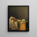 Marat assassinated - Jacques Louis David — framed artwork on a wall